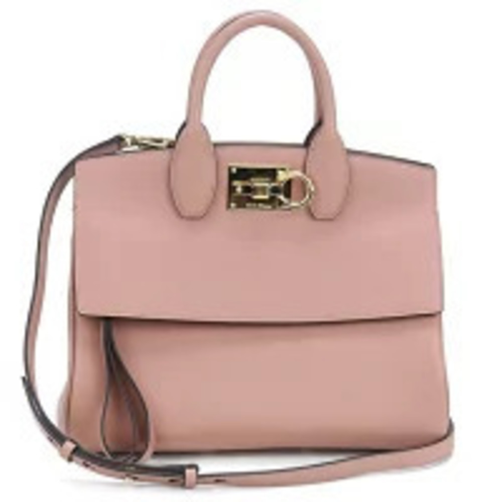 Salvatore Ferragamo Tote Bag Gancini Pink Handbag